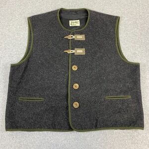 Distler Trachten Vest Womens 58 Austria Casual Outdoors Button